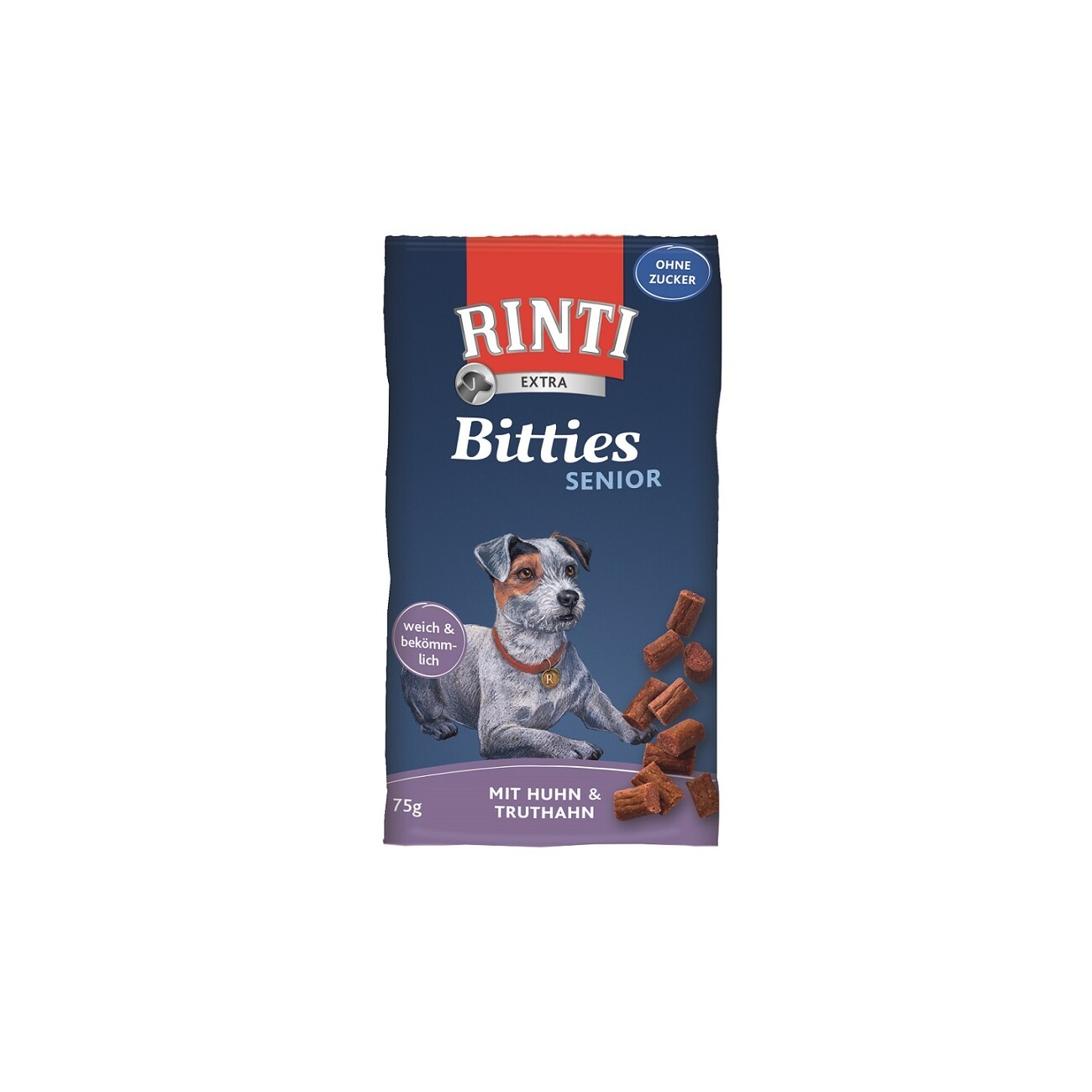 RINTI Bitties Senior Huhn & Truthahn 16x75g