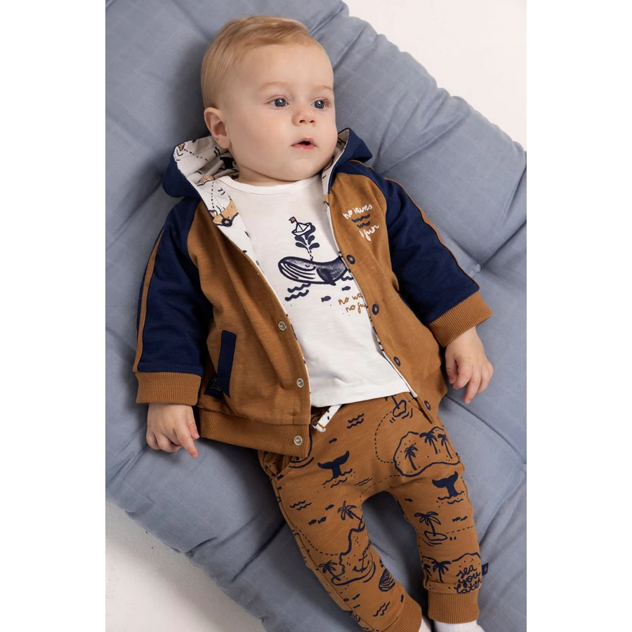 Feetje Wendejacke No Waves No Fun Indigo