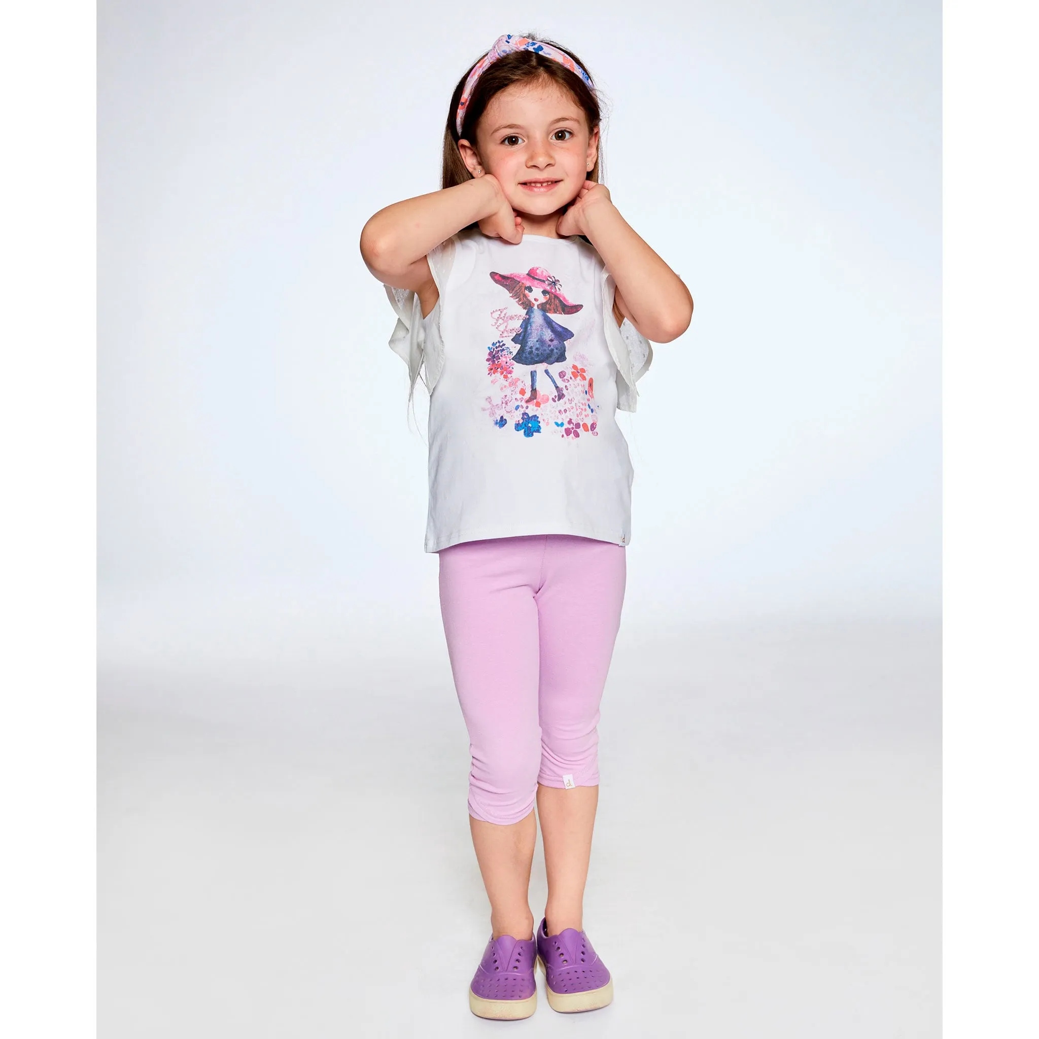 Deux par Deux Legging Capri Champs 3-6ans