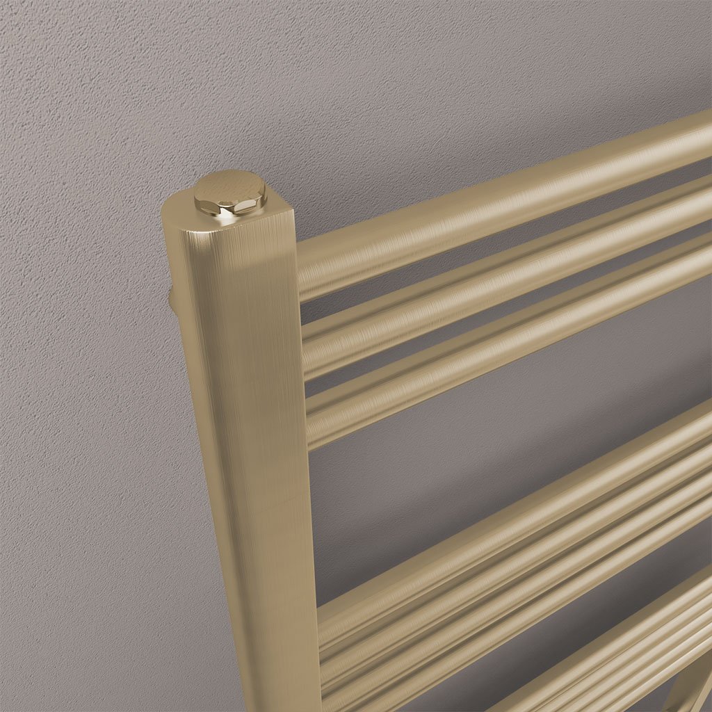 Eastbrook Wendover handdoekradiator 40x60cm 190W messing geborsteld