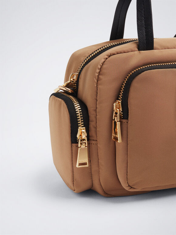 Bolsa de nylon estilo camelo