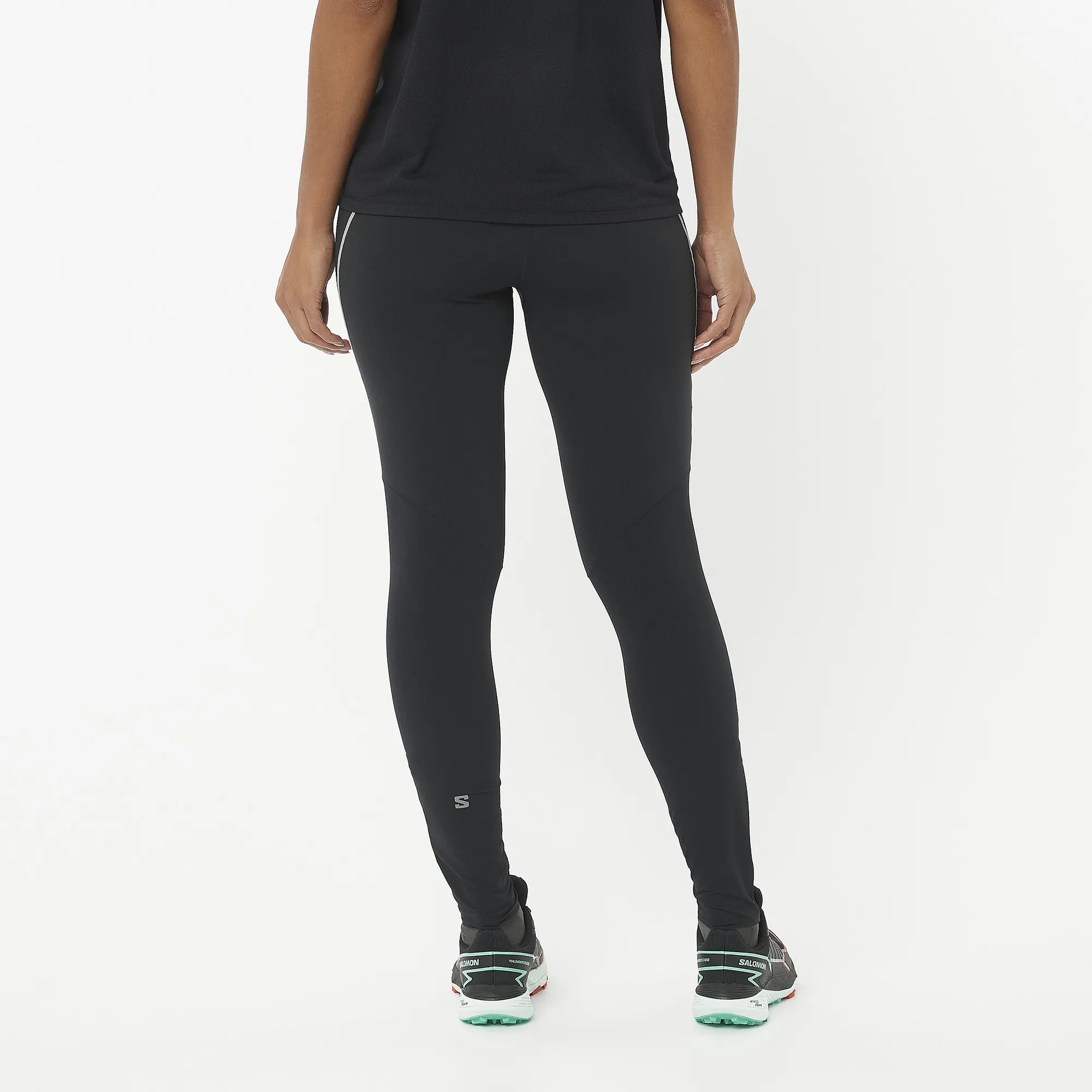 Salomon Women's Sense Aero Stow Tights Deep Black