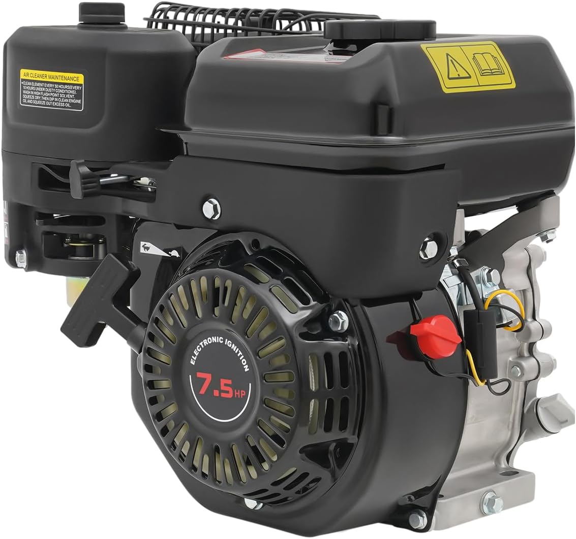 7,5 Ps 4-Takt-Benzinmotor 212 Ccm Hubraum Benzinmotor 358ml Standmotor 1 Zylinder Benzin 75 Db Geräuscharmer Antriebsmotor Kartmotor Industrieausrüstung