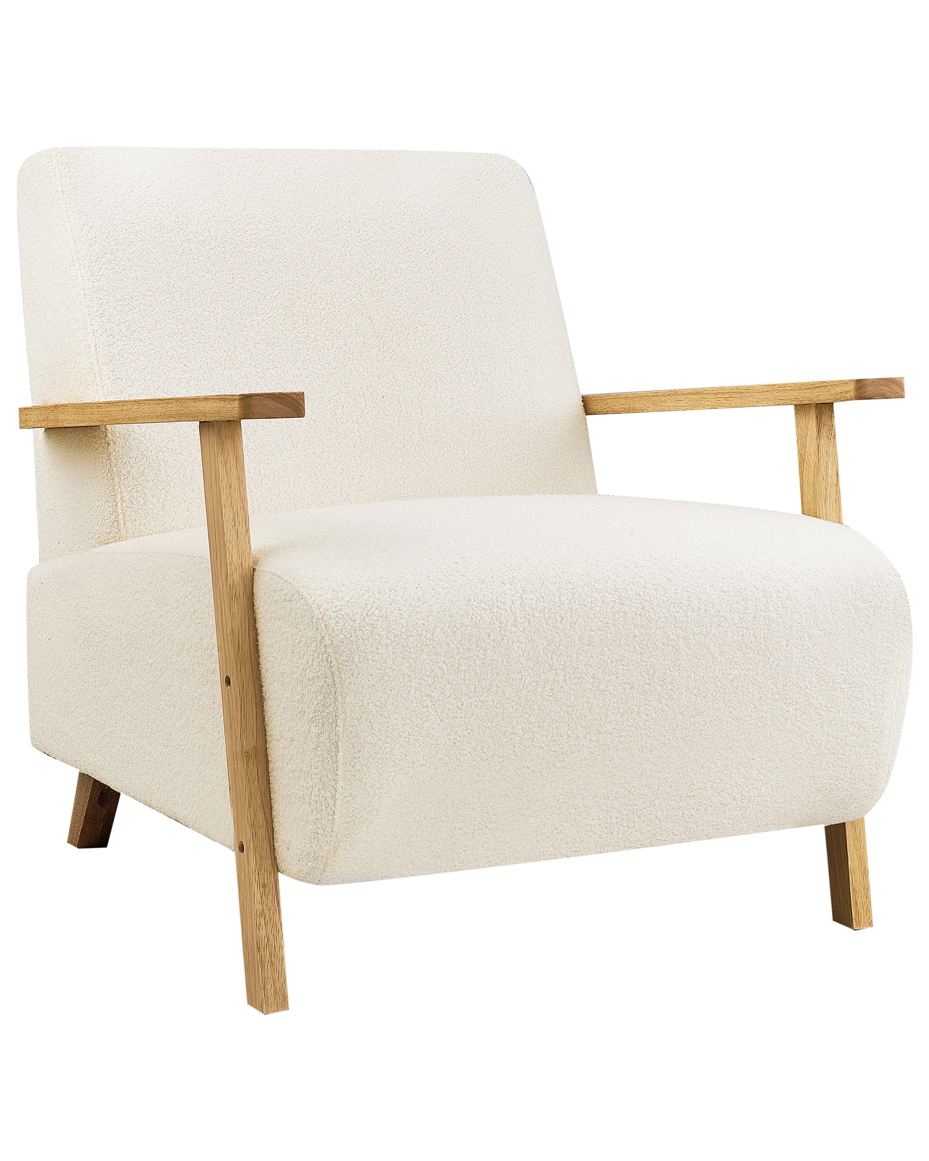 Fauteuil LESJA Bouclé Lichtbeige