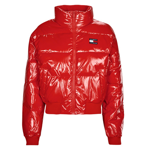 Tommy Jeans - TJW BADGE GLOSSY PUFFER - Rouge