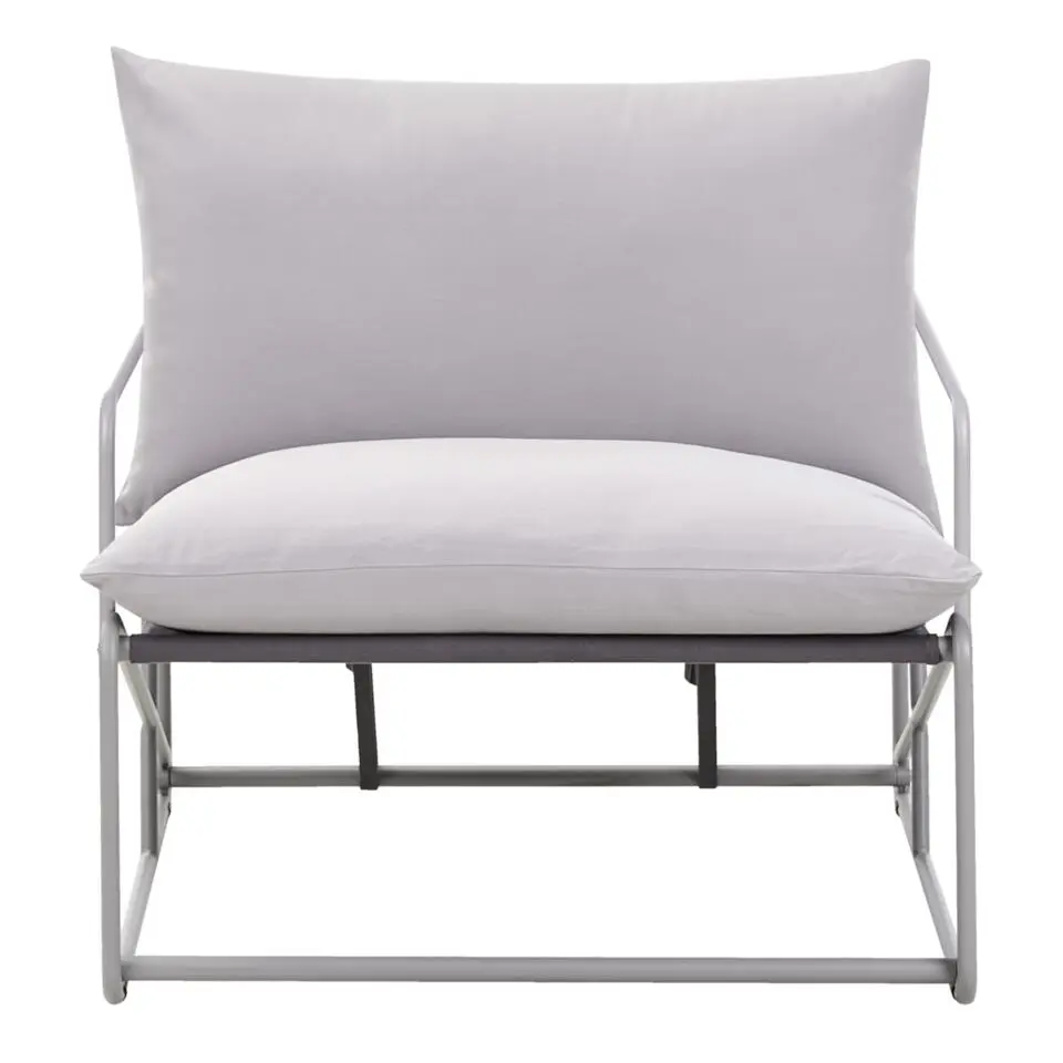 PONTE - Loungeset 4-zits - Grijs - Staal