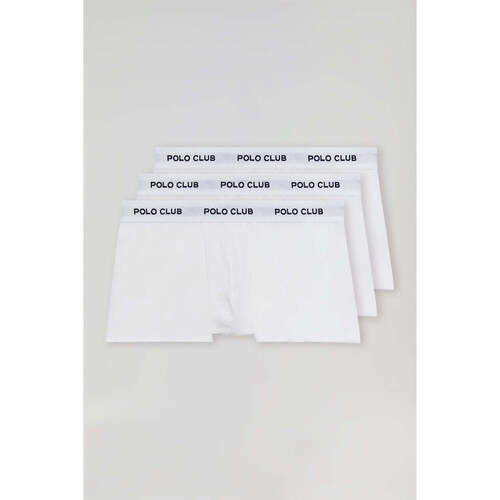 Polo Club - PACK - 3 BOXER UNDERPANTS PC WHITE Blanco