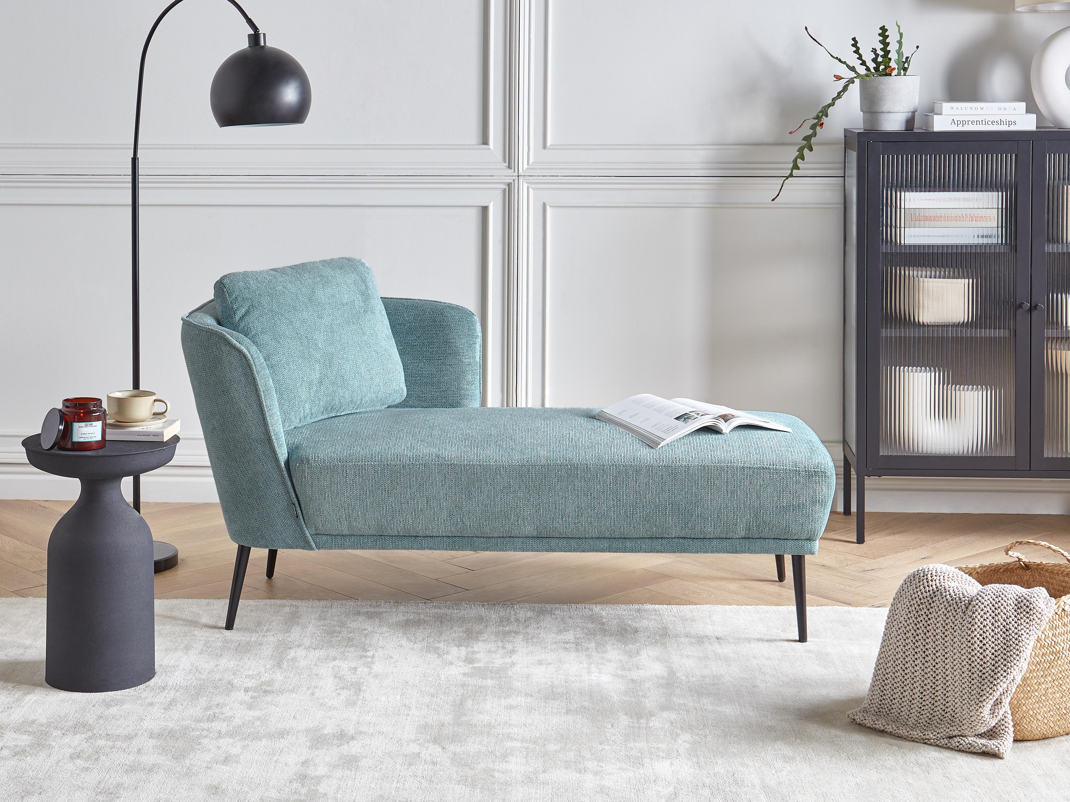 Linkszijdige chaise longue ARTHEZE Stof Blauw