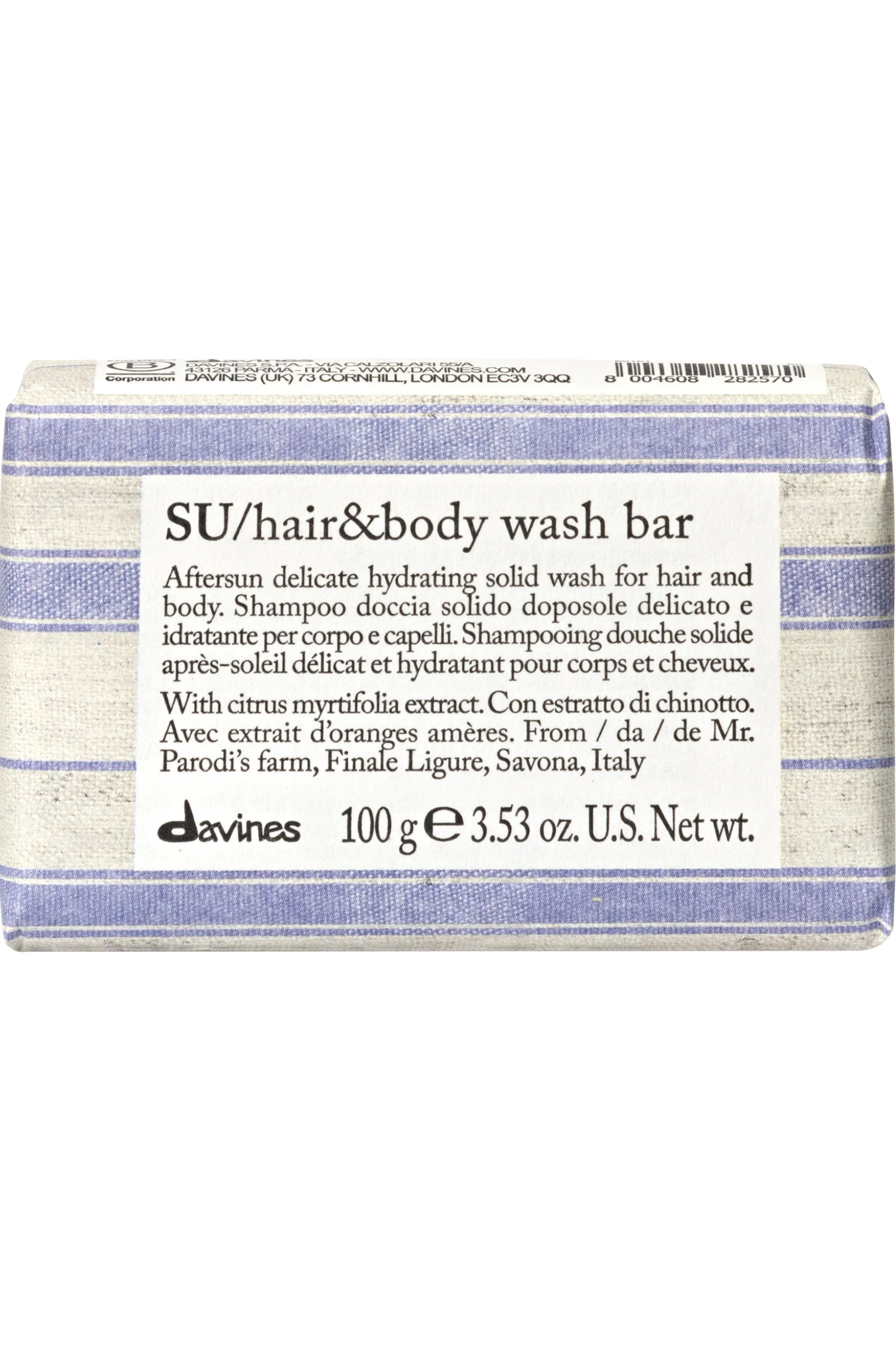 Davines Shampoing douche solide après-soleil-100 g