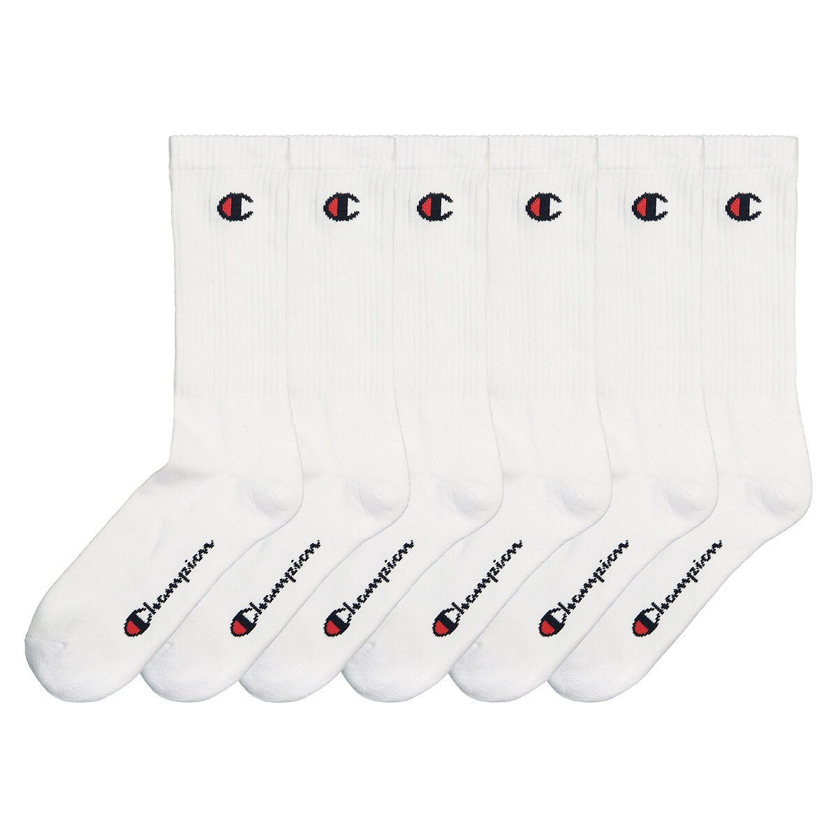 CHAMPION<br>Conjunto de 6 pares de meias com logotipo