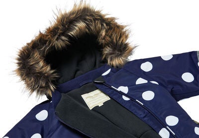 Petite Chérie Atelier Amour Vinterdress Baby, Big Dots Eclipse