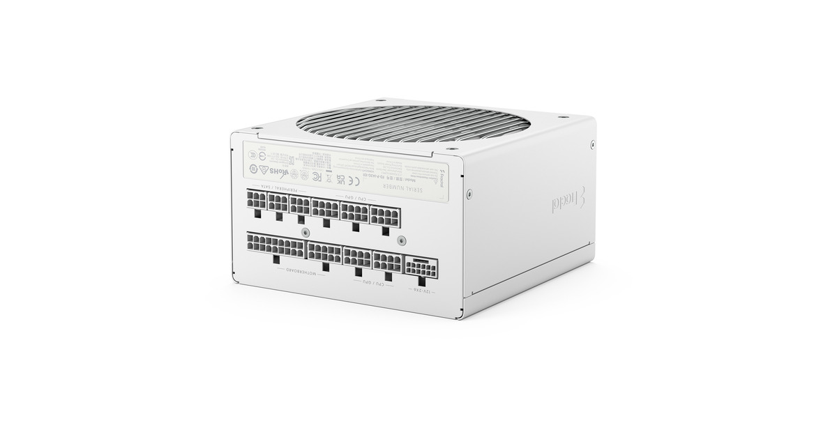 Fractal DesignION Gold 3 modulaire 1000 watt voeding   (Wit, 1x 12V-2x6, 3x PCIe)