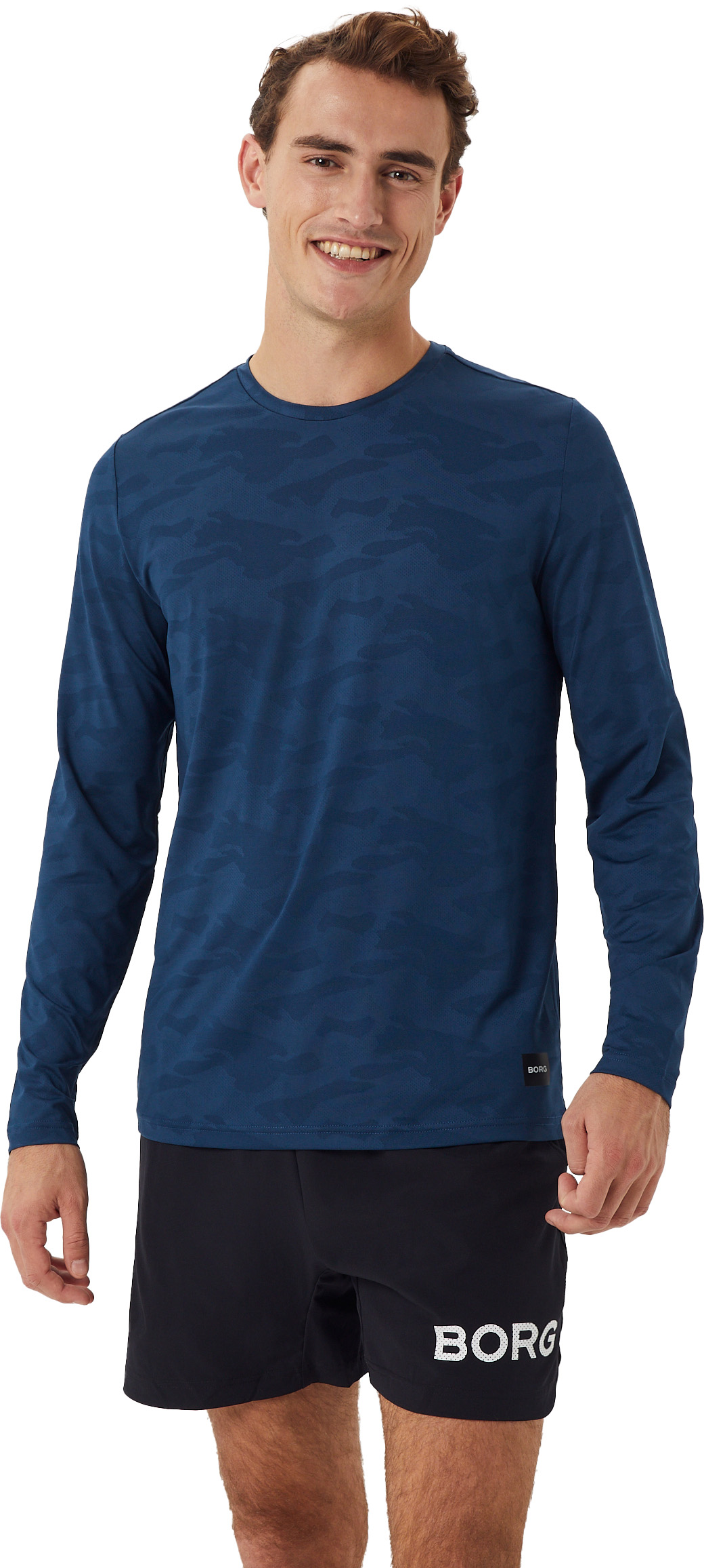 Borg Performance Long Sleeve T-Shirt Herre BL174 - Blue Wing Teal