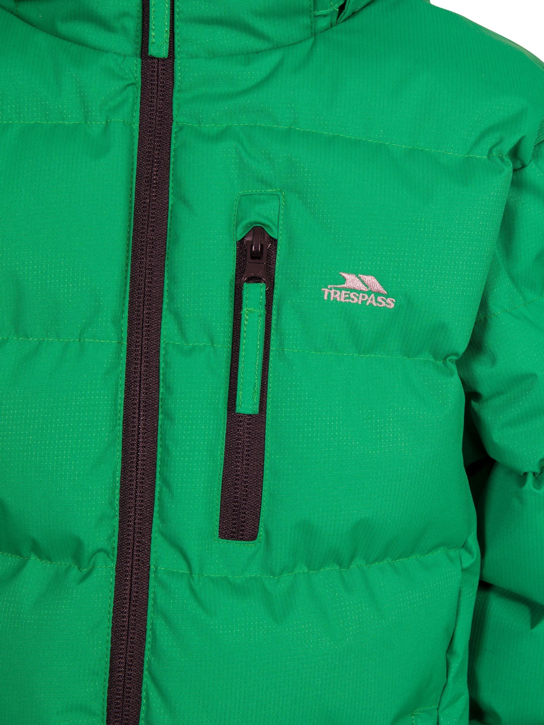 Groen - Trespass - Tuff gewatteerd kinderjack