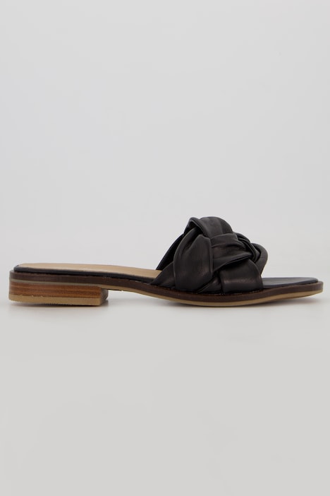 Leder-Sandalen, Flechtriemen, Komfortweite
