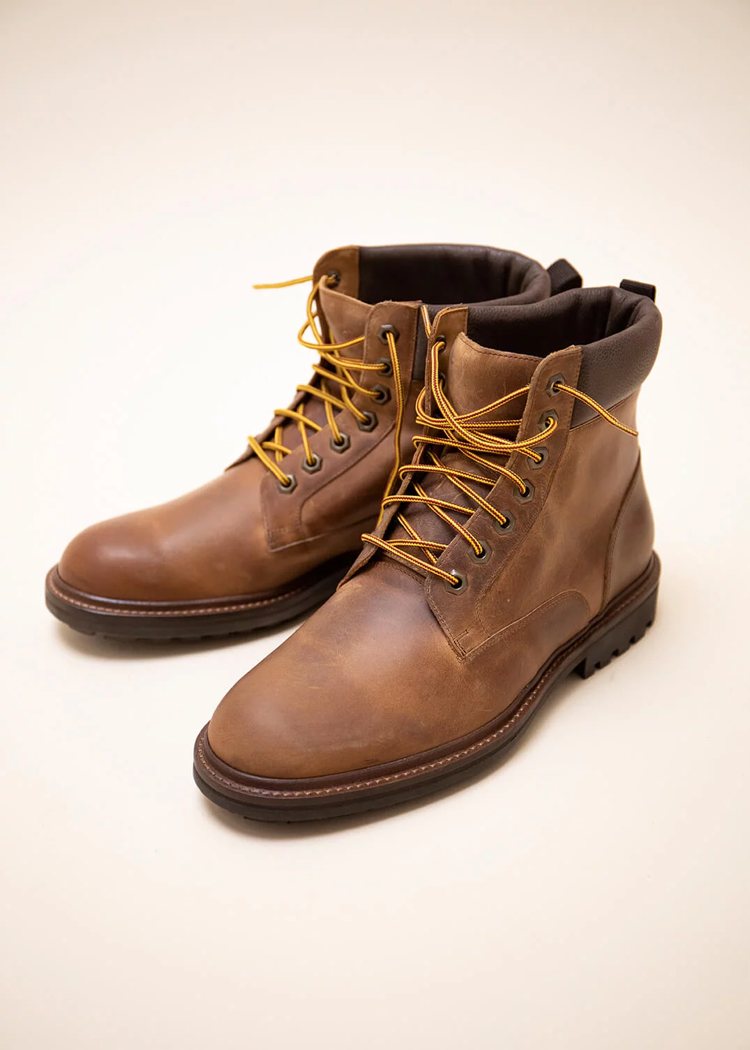 BOOTS RUFINO CUIR MARRON CLAIR
