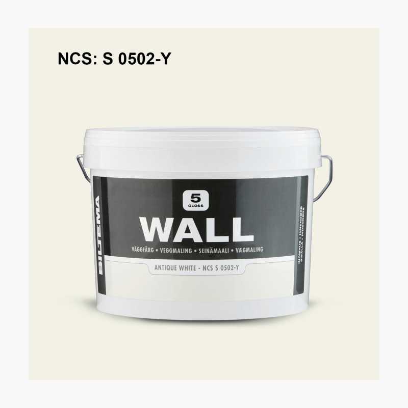 Veggmaling WALL, antikkhvit, 3 liter