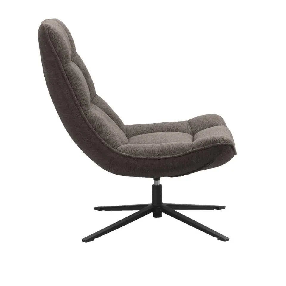 Draaifauteuil Emily - donkerbruin