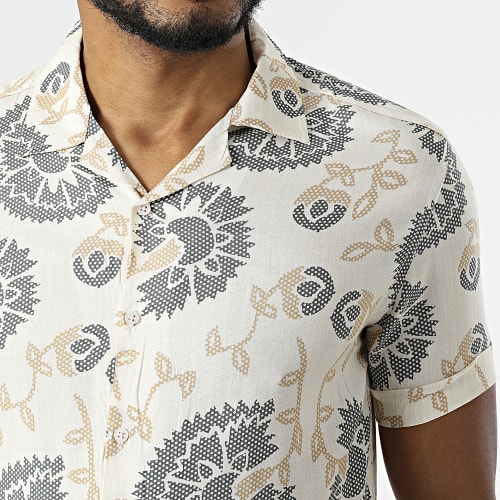 Chemise Manches Courtes 1400 Beige