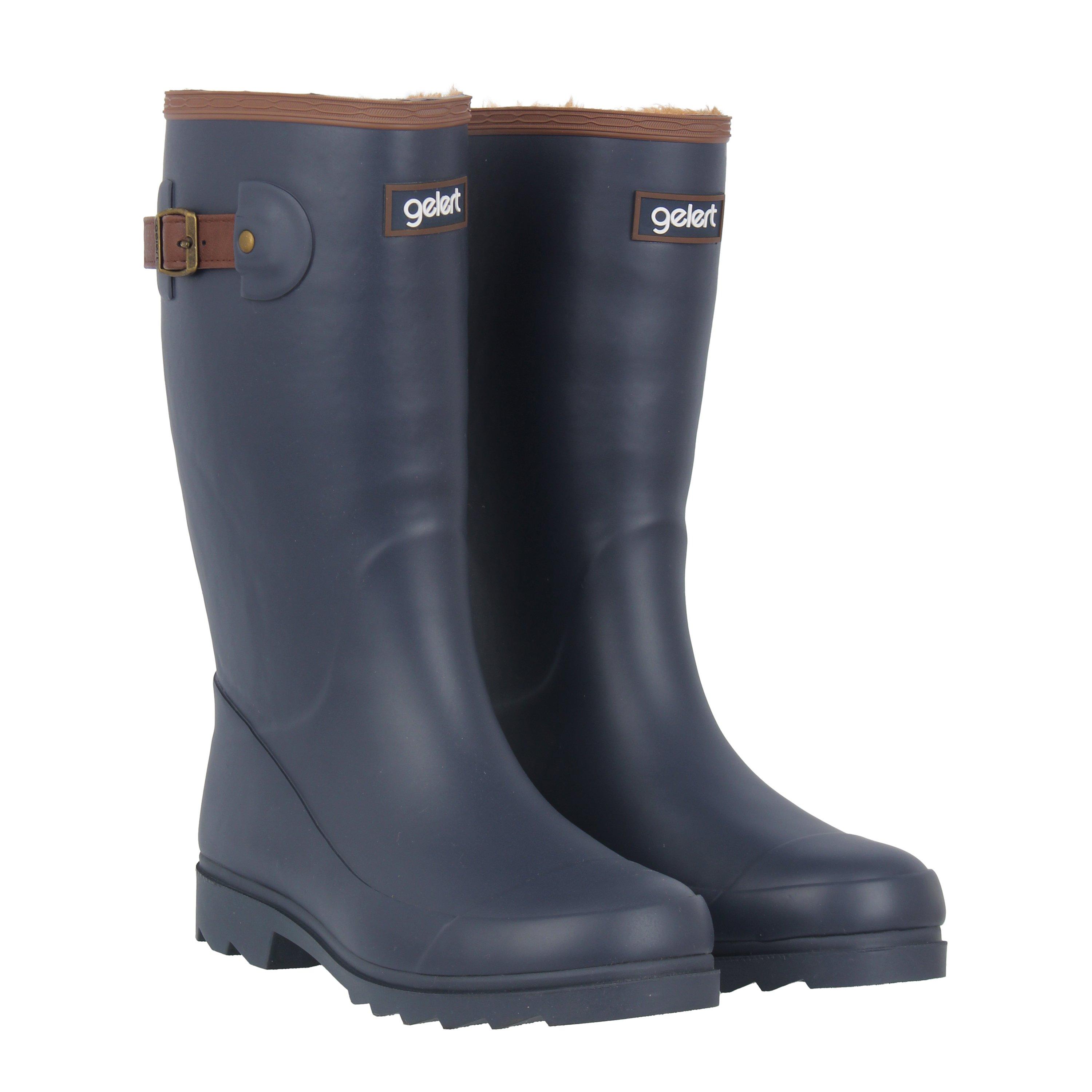 Gelert Fur Welly Boot Ladies