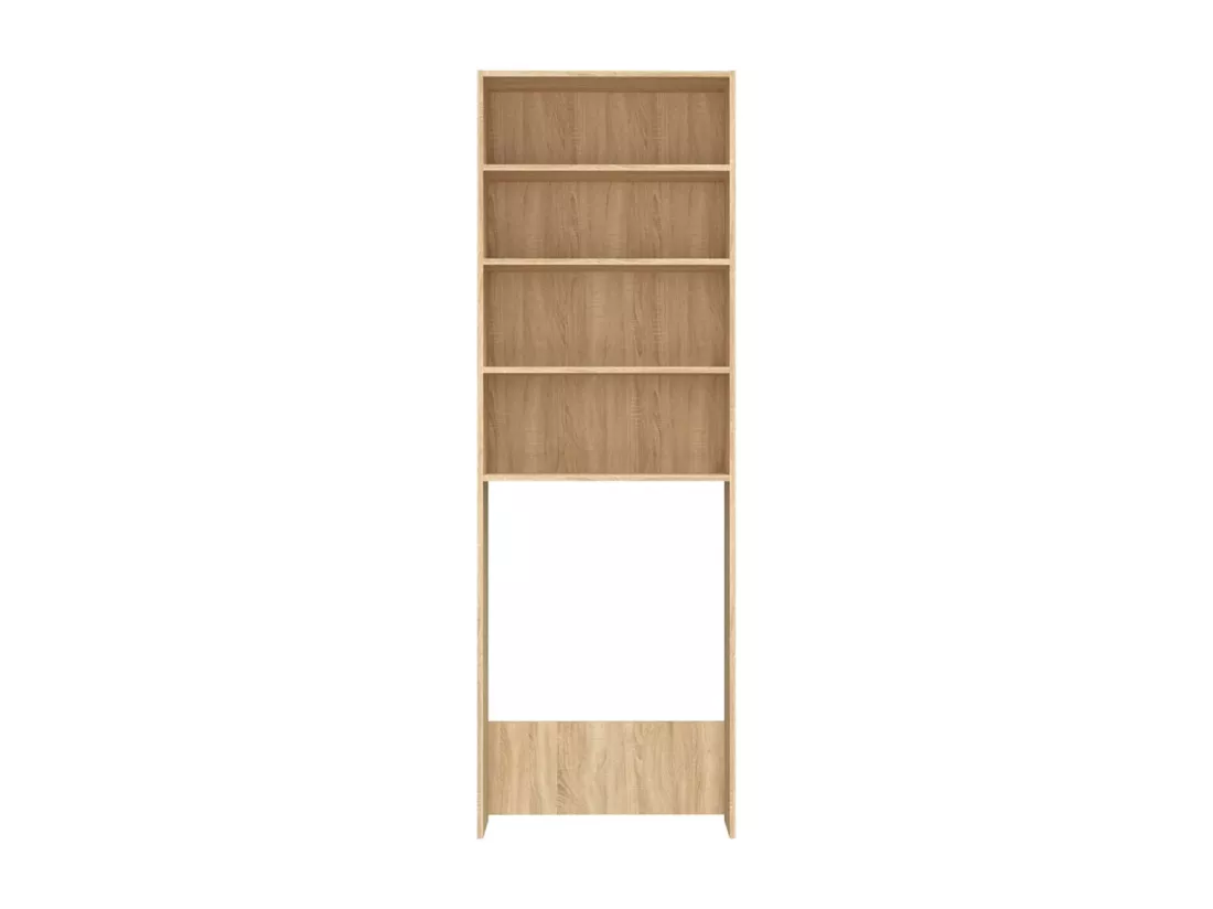 Meuble de machine à laver Chêne sonoma 64x24x190 cm