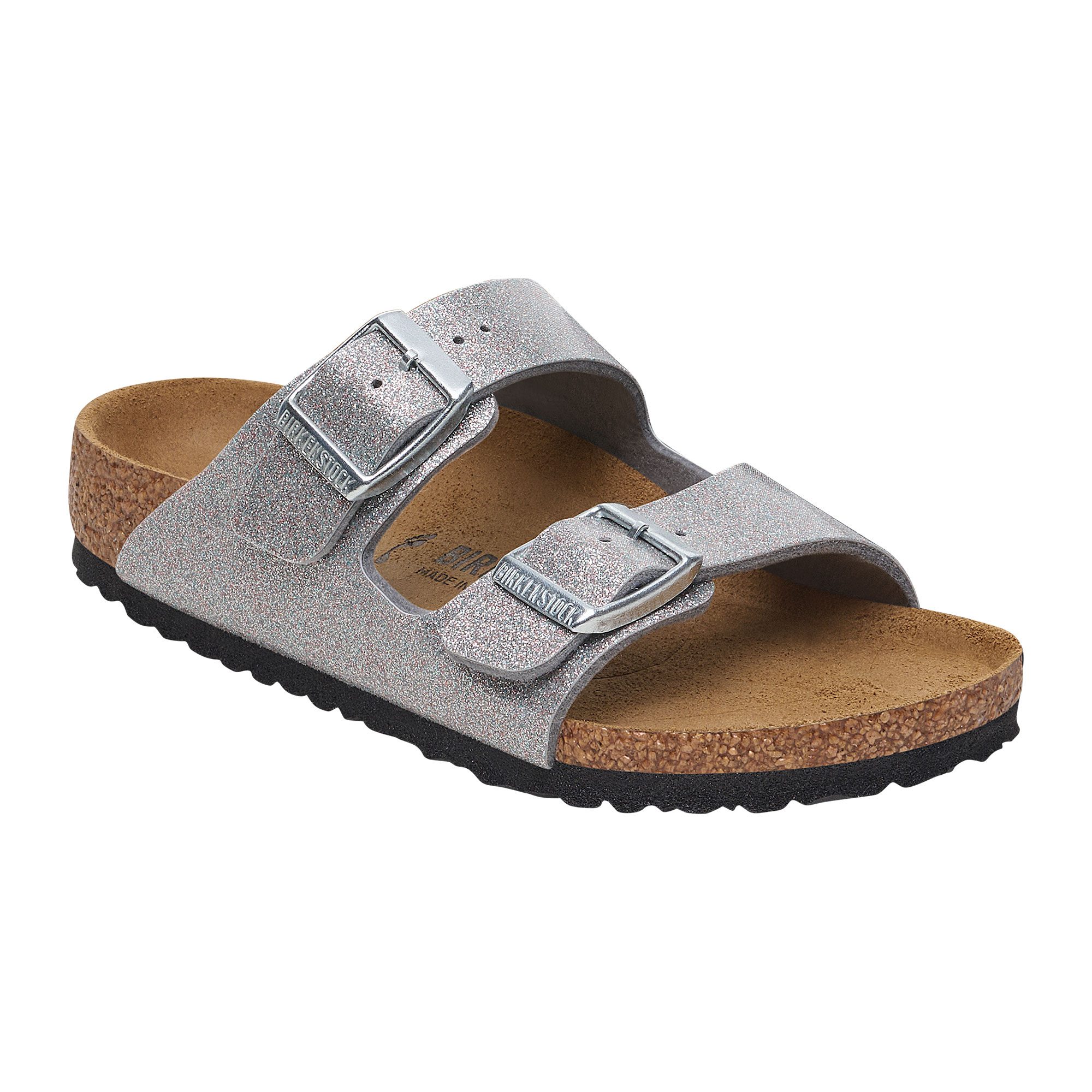 Birkenstock Arizona Birko-Flor® Sandalen Kinder sparkling light silver