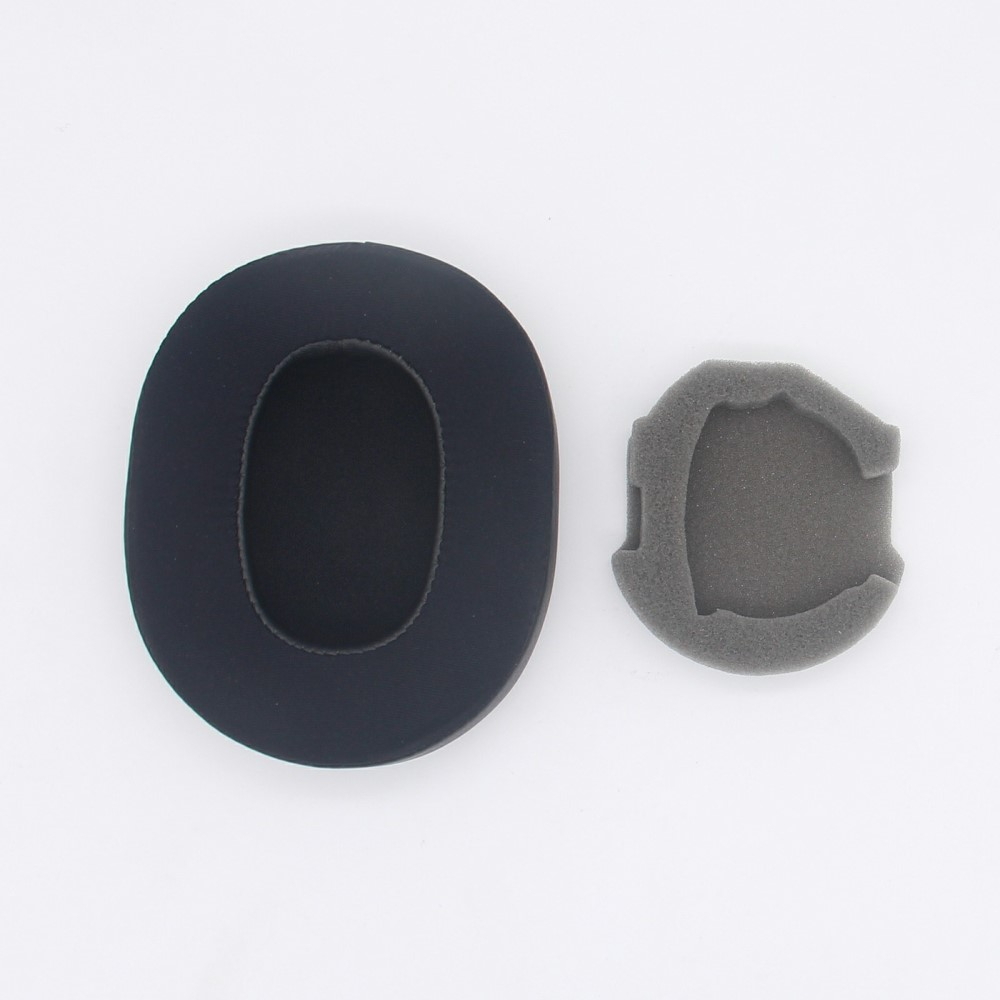 (2er Set) Sony WH-1000XM5 Kopfhörer Ersatz Ohr Polster Kissen (Stoff) - Schwarz