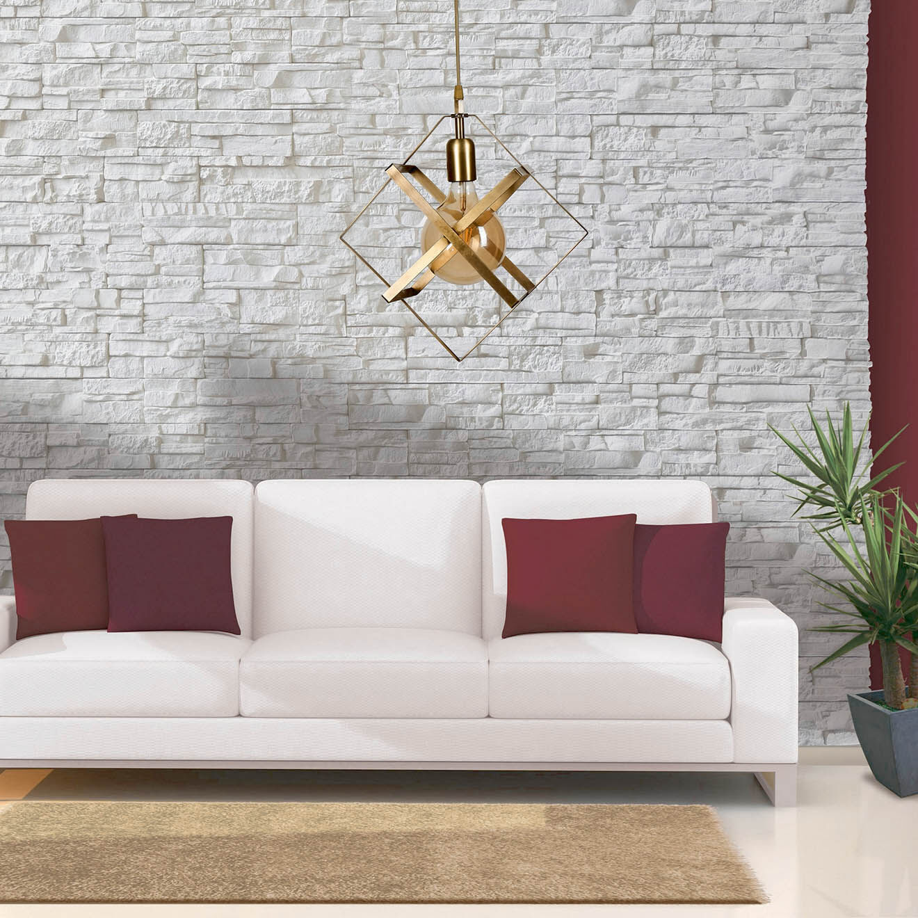 Opviq Suspension  multicolore - D.25x70 cm