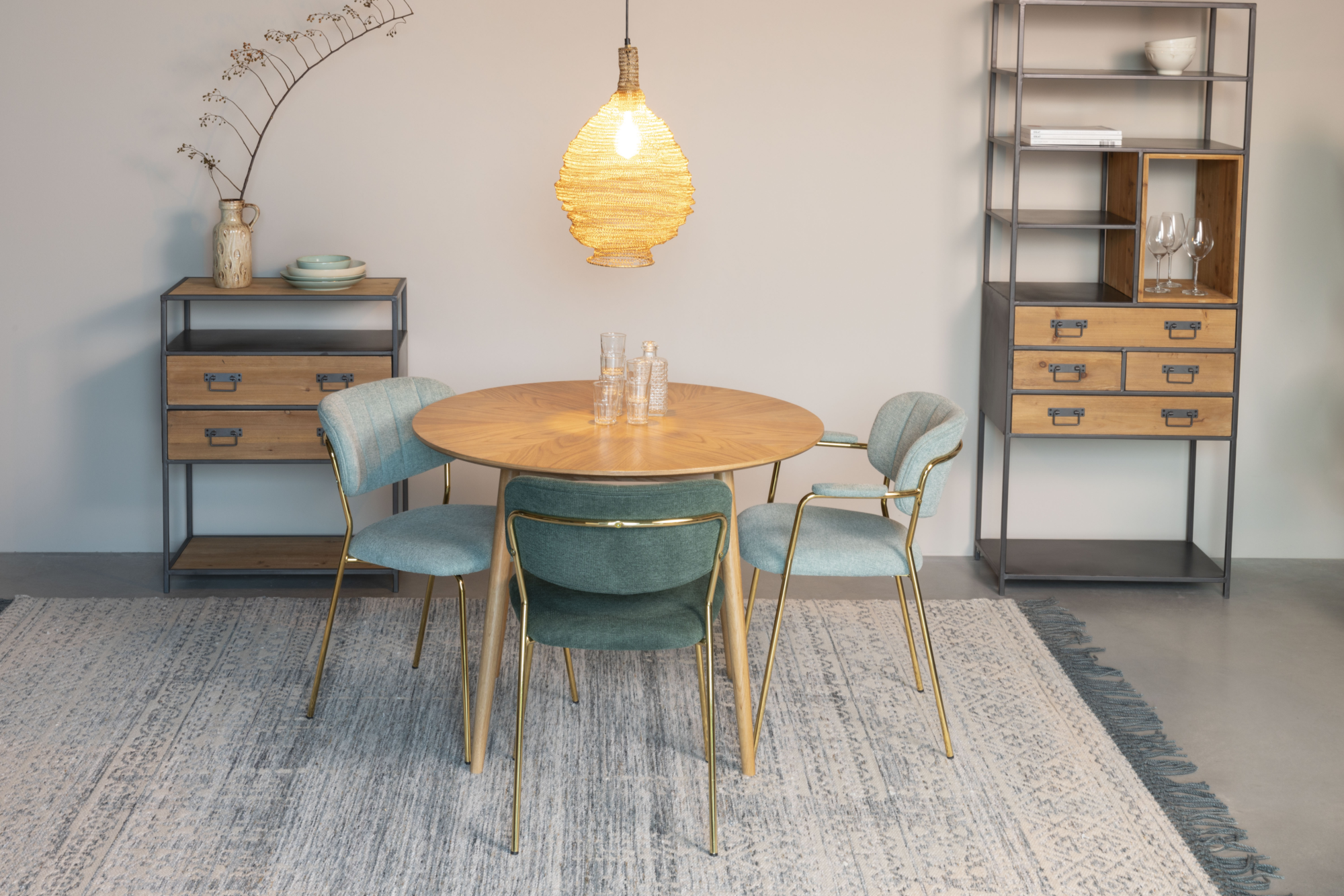 Rein Living Liv vloerkleed Liv vloerkleed 170x240 zeeblauw