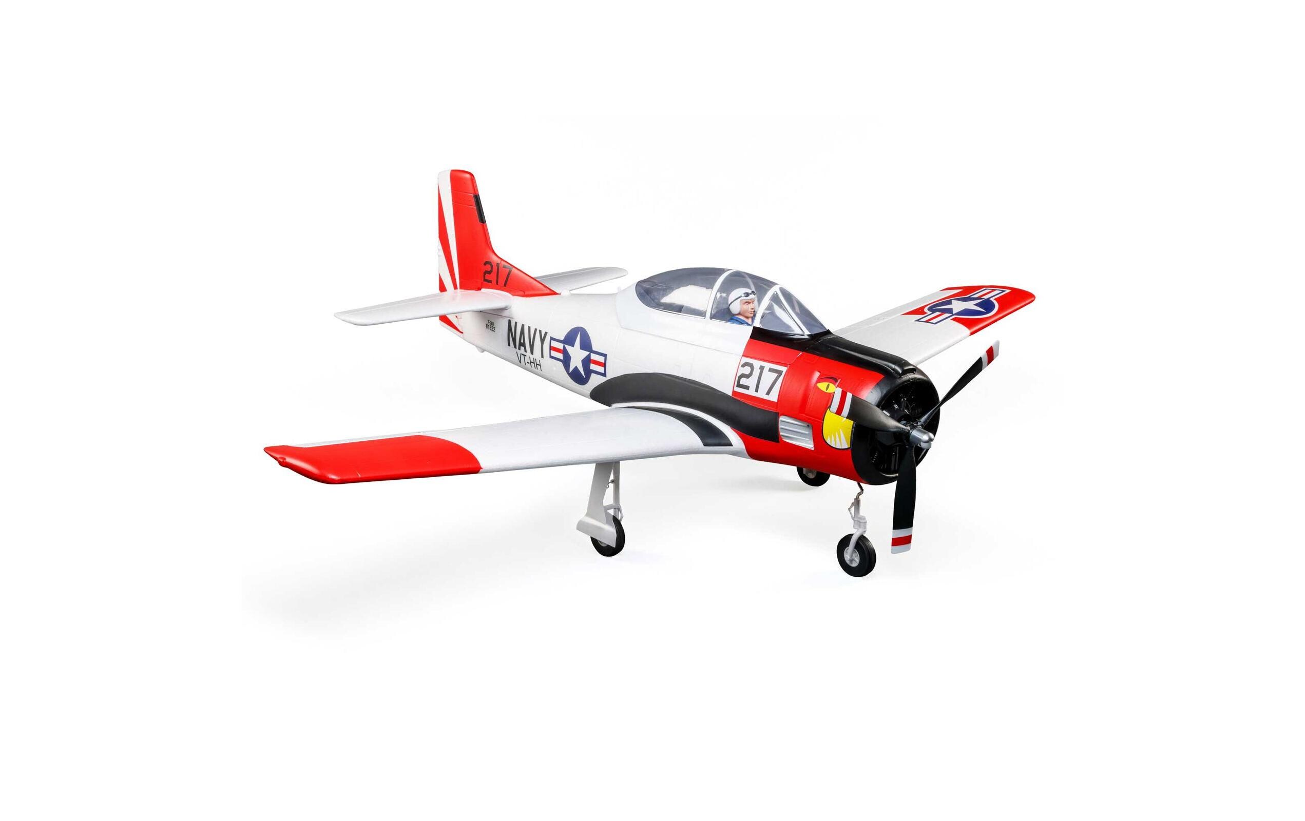 Warbird T-28 Trojan 1.2 m, Smart BNF Basic<br>T-28 Trojan mit Einziehfahrwerk und Spektrum Smart Technik