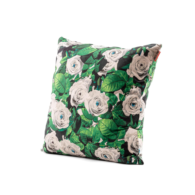 Seletti Toiletpaper kussen 67x67 Lipsticks Black