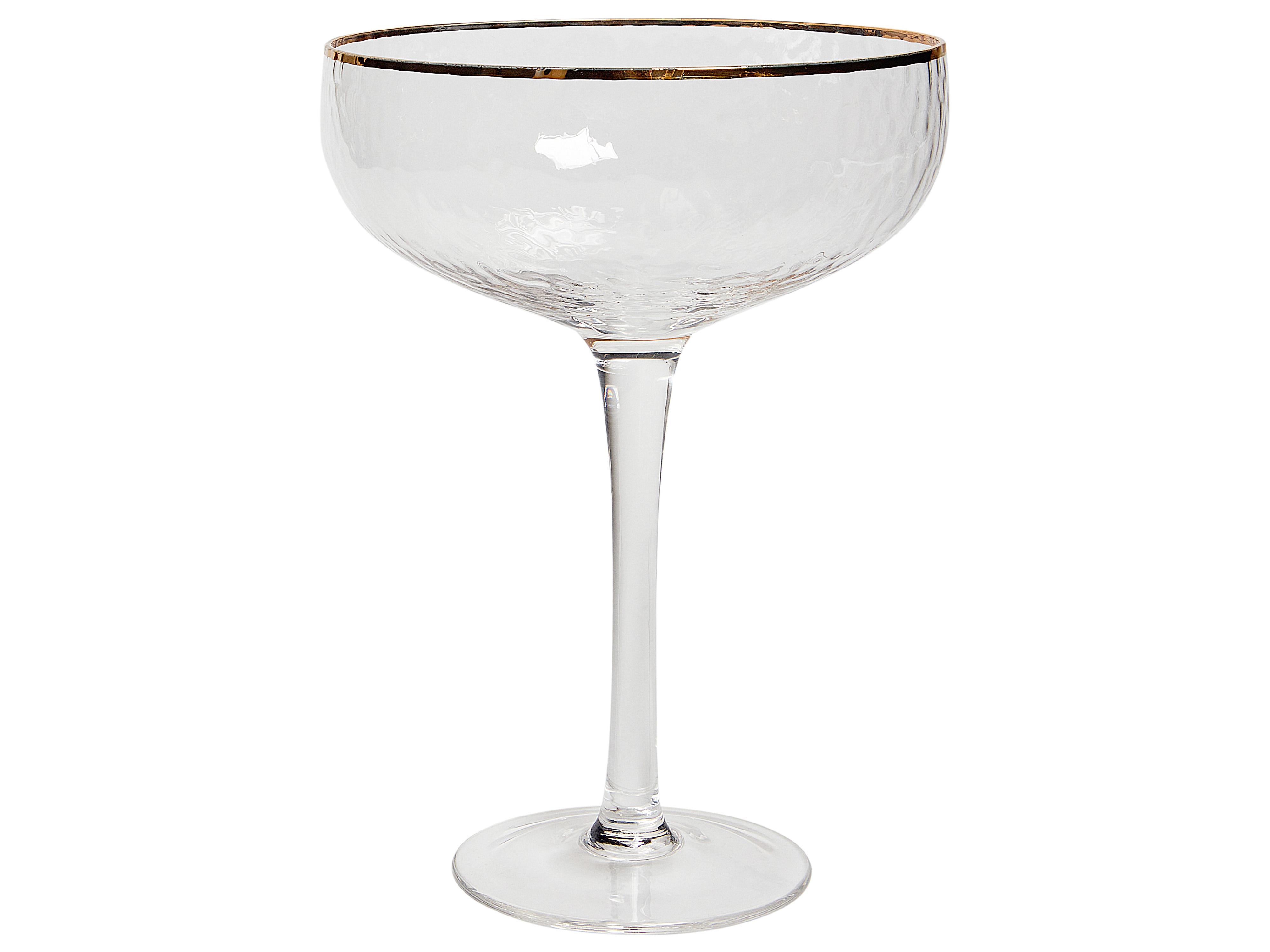 Set van 4 champagne coupes TOPAZ 450 ml Transparant