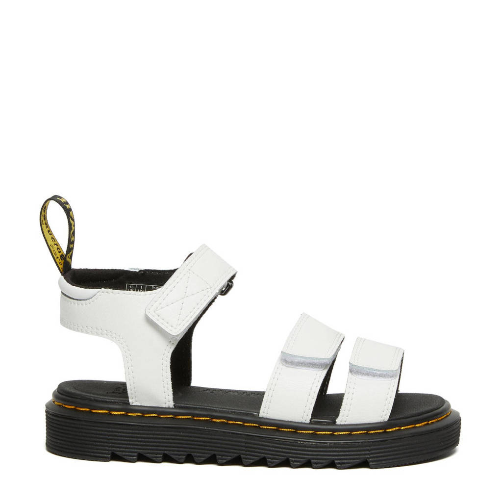 Dr. Martens Klaireleren sandalen wit