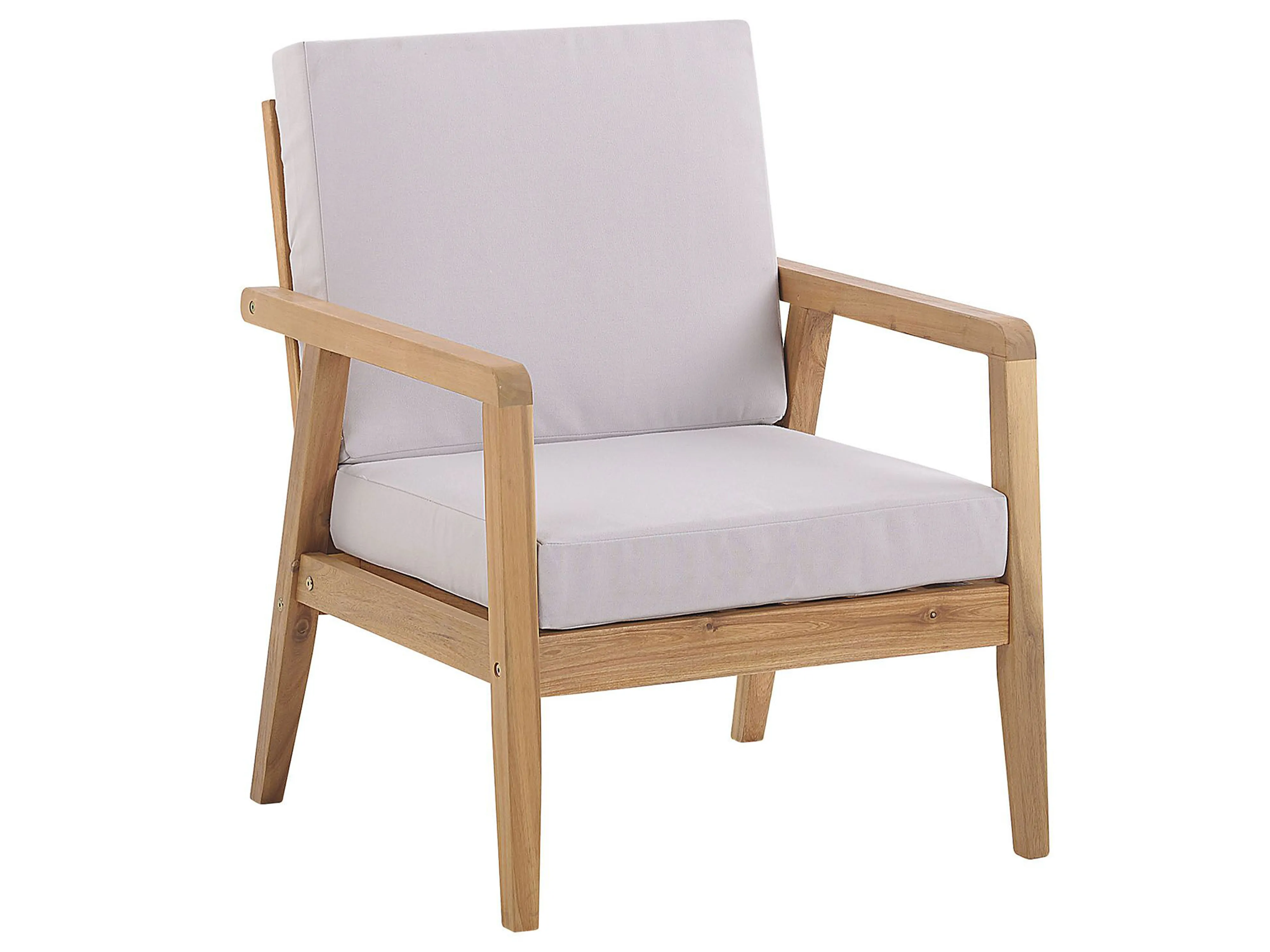 Loungeset met tafel 4-zits PALLANO Acaciahout Taupe