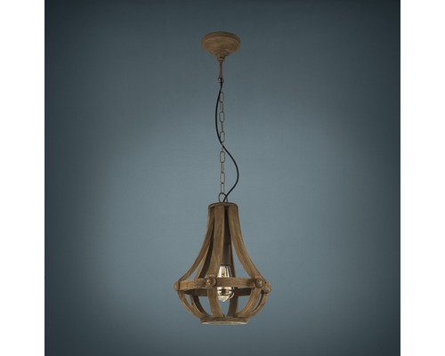 1-lamps hanglamp Ø 31 cm bruin