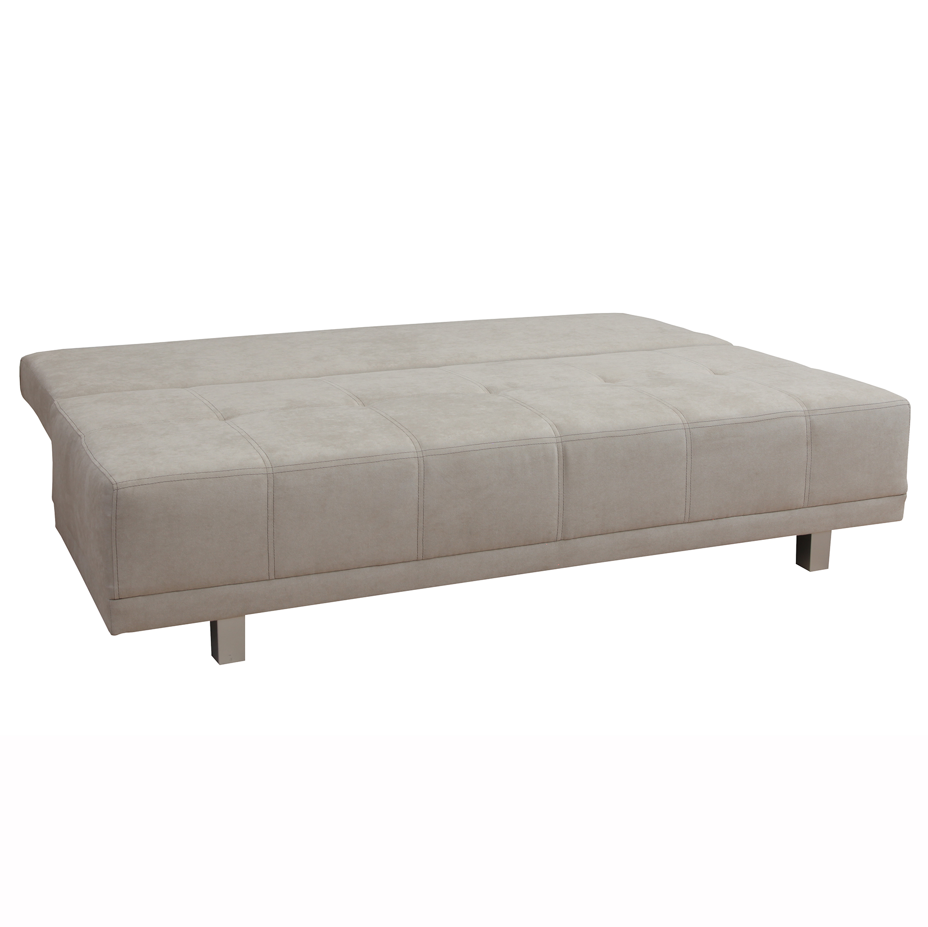 Schlafsofa - beige - mit Staukasten - 194 cm