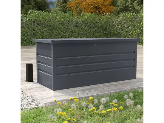 Coffre de jardin pour extérieur 165x69x62cm en acier SteelBox XL