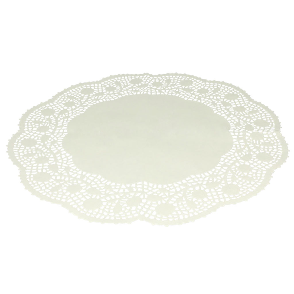 Lot de 15 napperons papier ronds D 33cm
