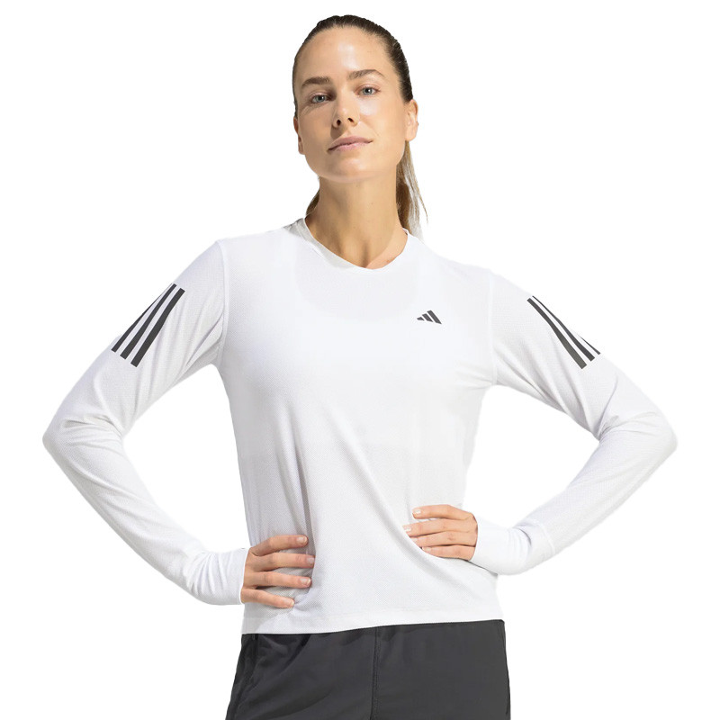 Tee-shirt manches longues pour femmes Adidas Aeroready blanc