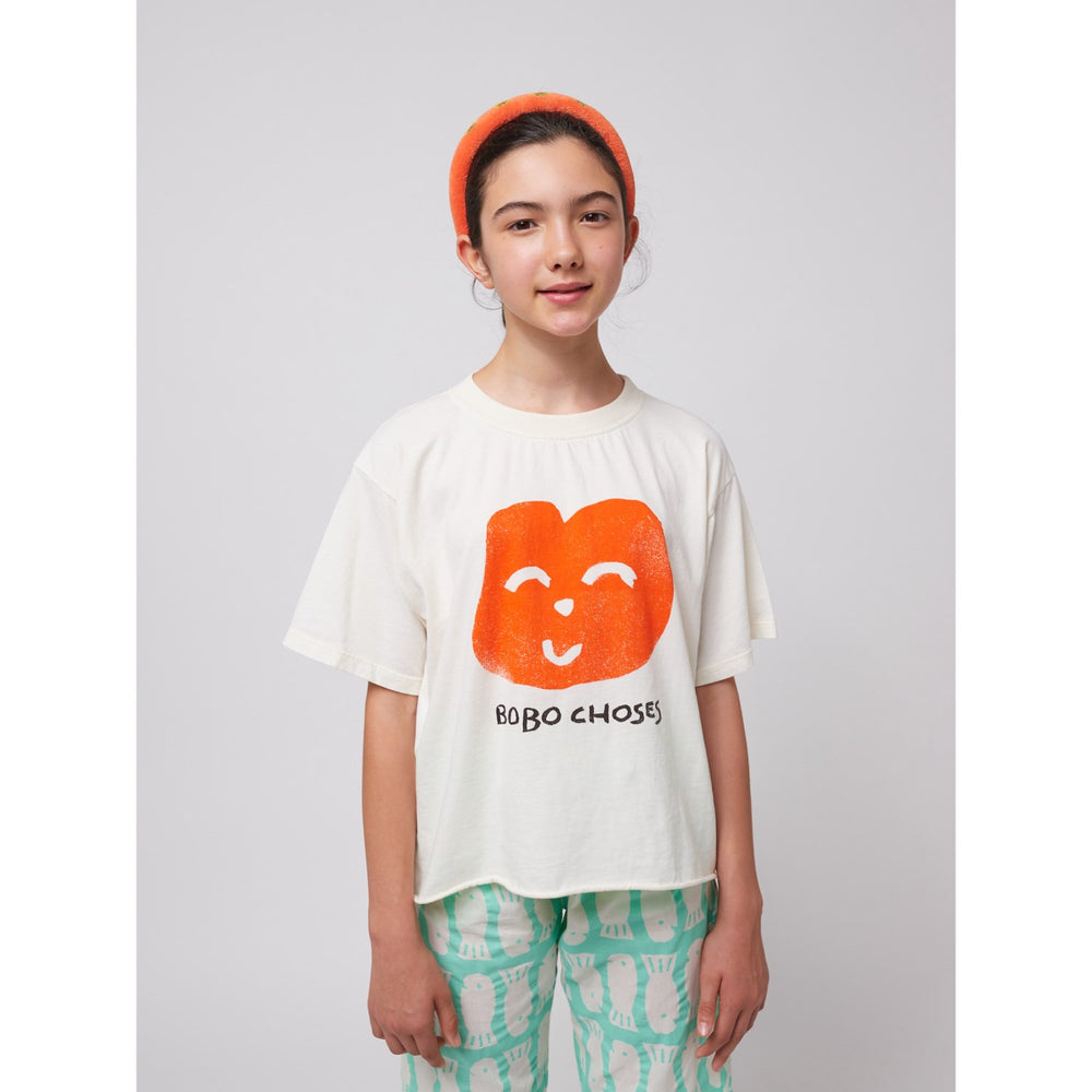 Køb Bobo Choses Offwhite Joyful Face T-Shirt