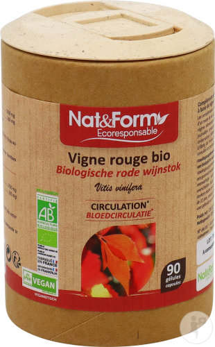 Nat&Form Vigne Rouge Bio 90 Gélules