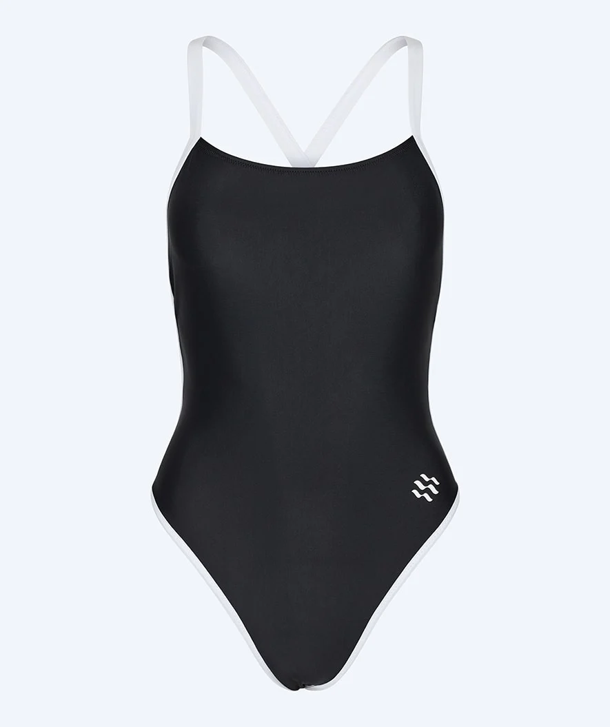 Watery badedragt til damer - Eco Sunkissed Solid - Sort