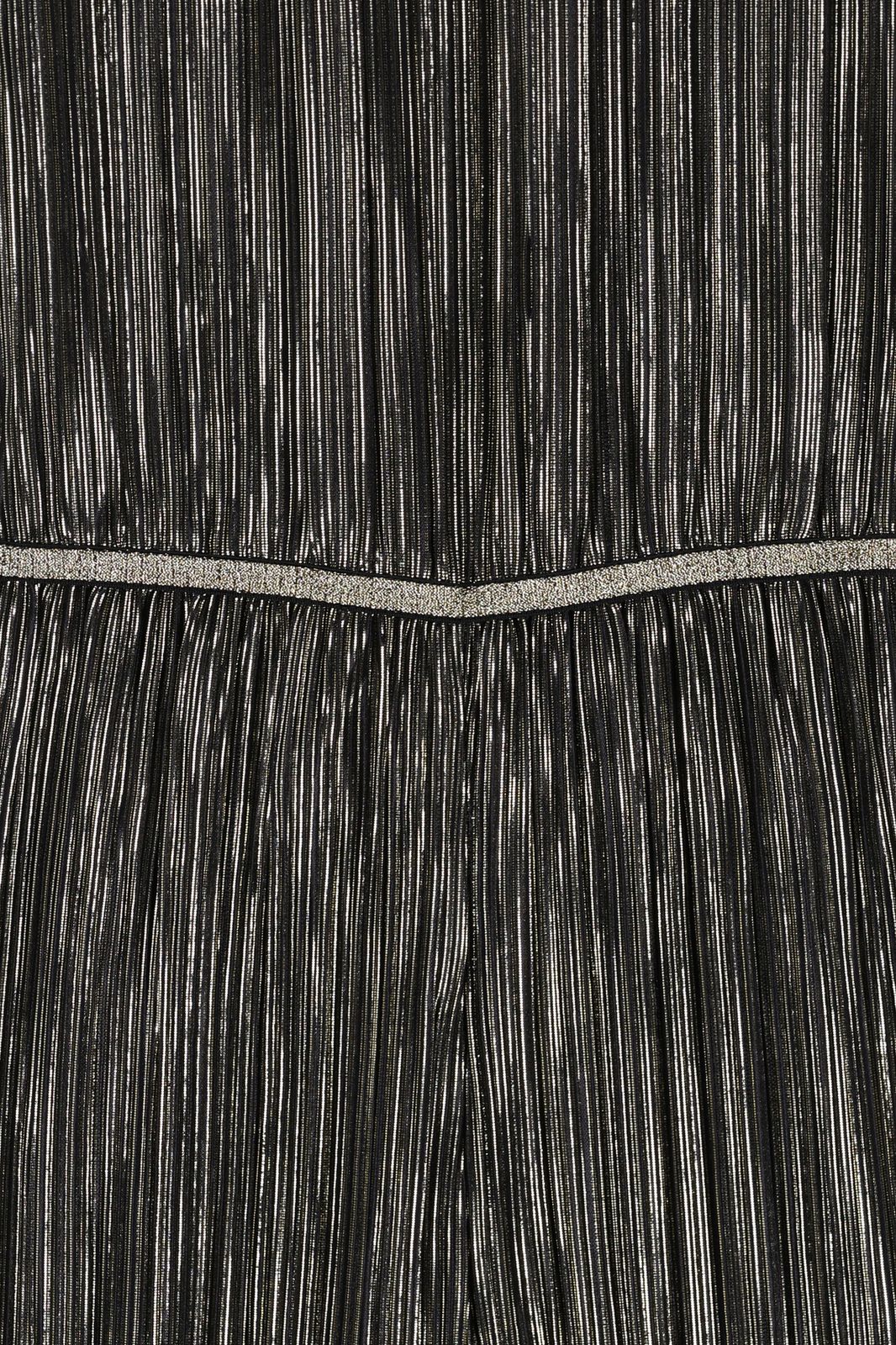 Goudkleurige plissé jumpsuit