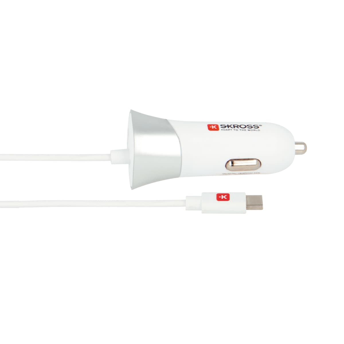 USB-billaddare med Typ-C-kabel (2.0)