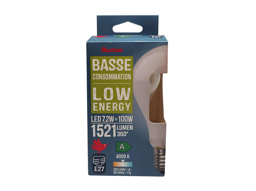 LÂMPADA LED CLASSE A AUCHAN E27 100W BRANCA