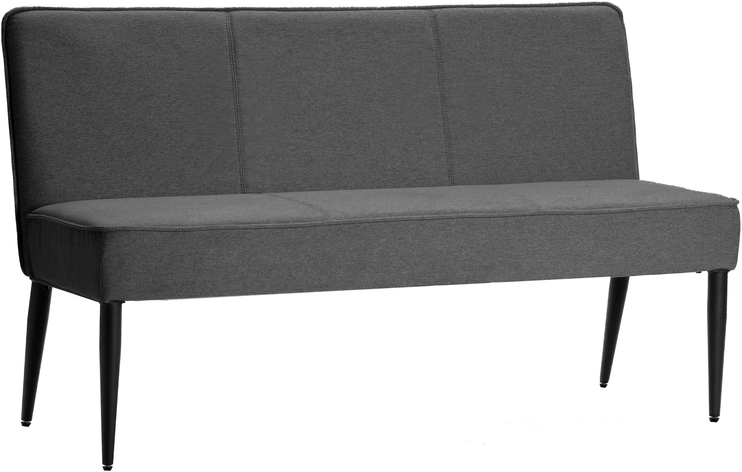 GOODproduct Polsterbank »Lenzrose,« Esszimmerbank, Bank,,  mit Taschenfederkern, schwarzes Metallgestell, Breite 142 cm