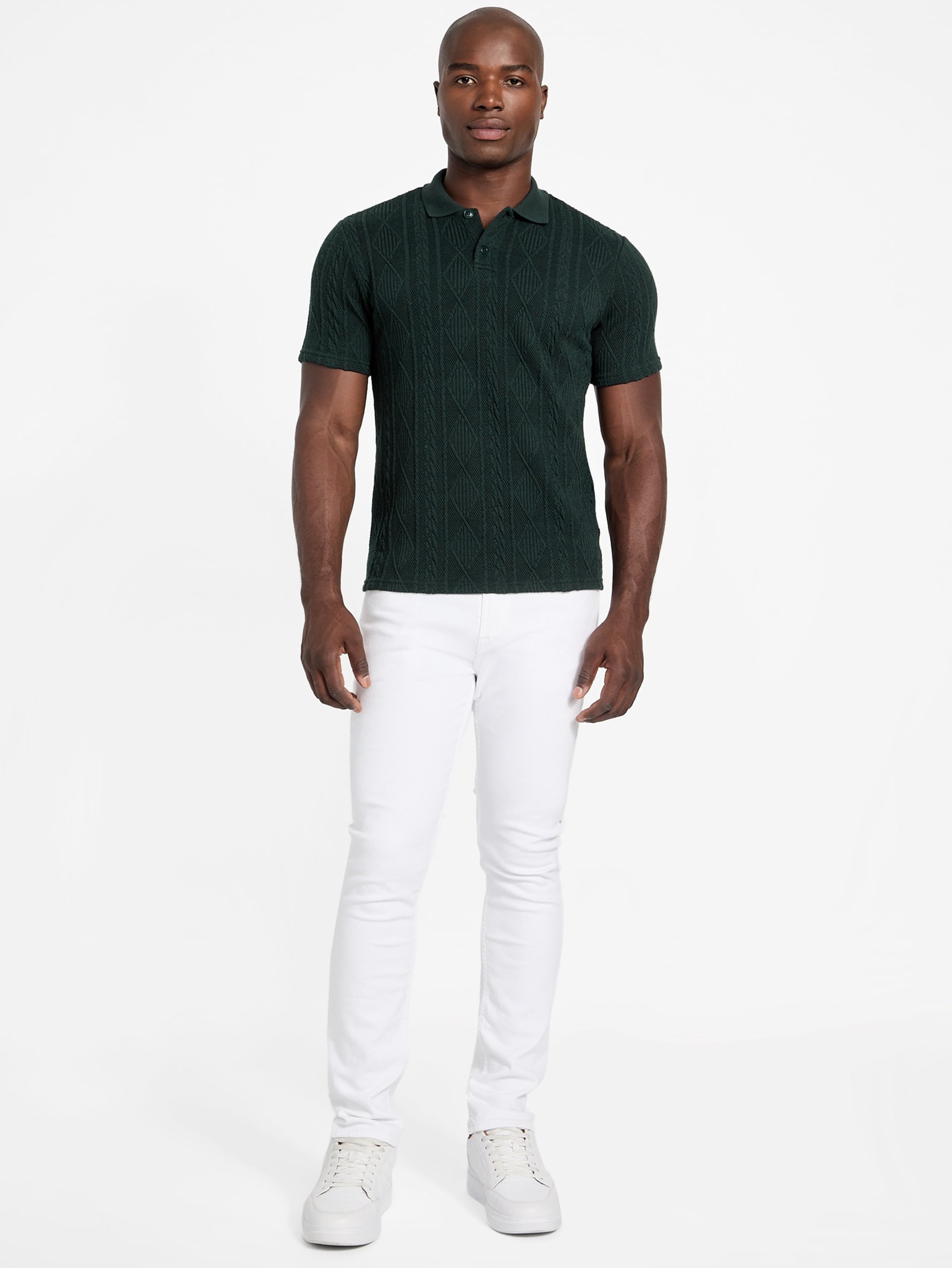 Polo de malha texturizada Olin