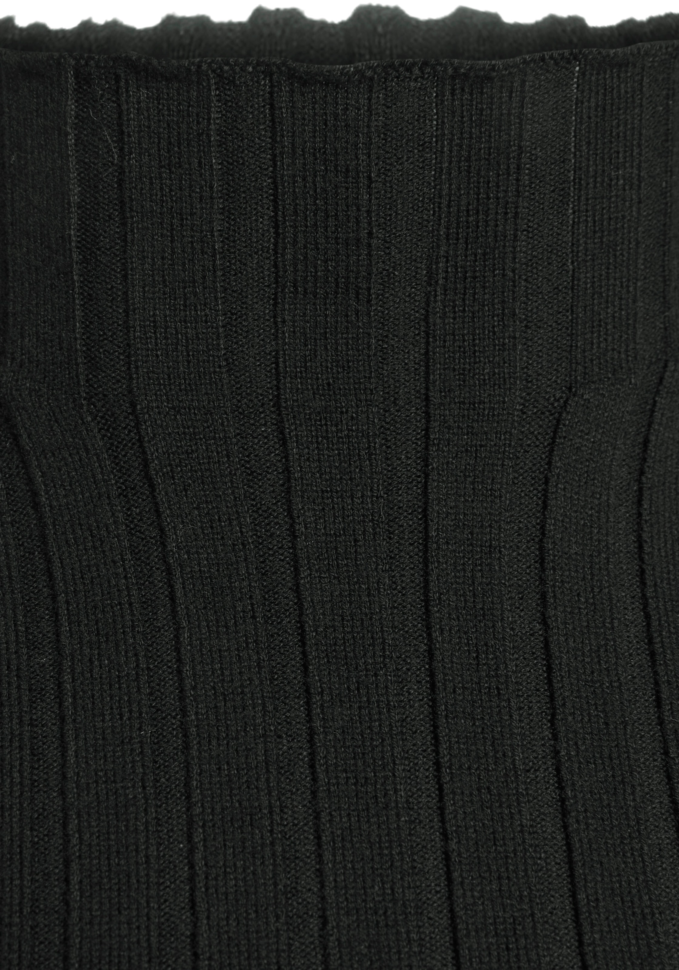 LASCANA Stricktop , aus weichem Rippstrick mit Stehkragen, modisch