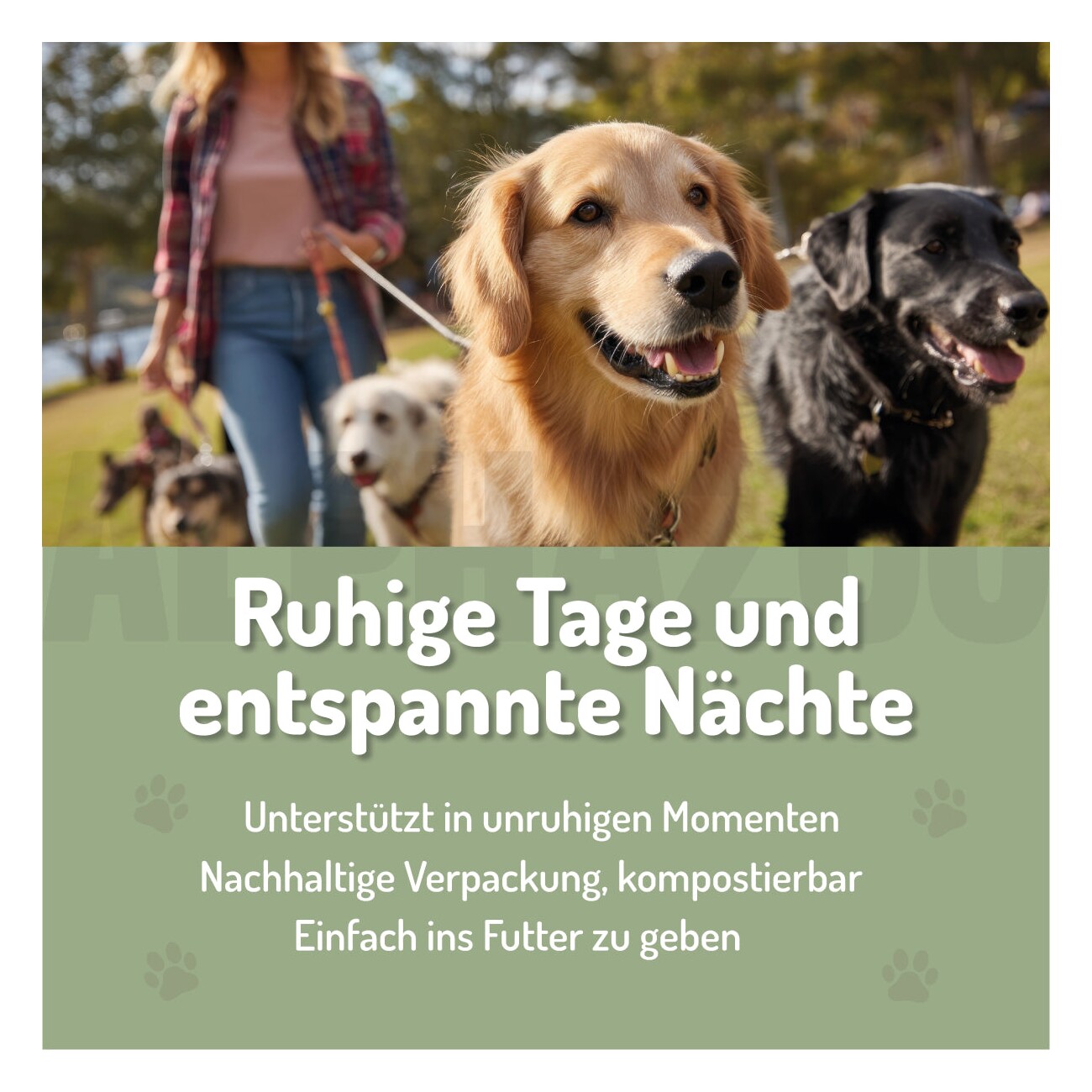 ALPHAZOO Seelenruhe Anti-Stress Tabletten für Hunde 75 g