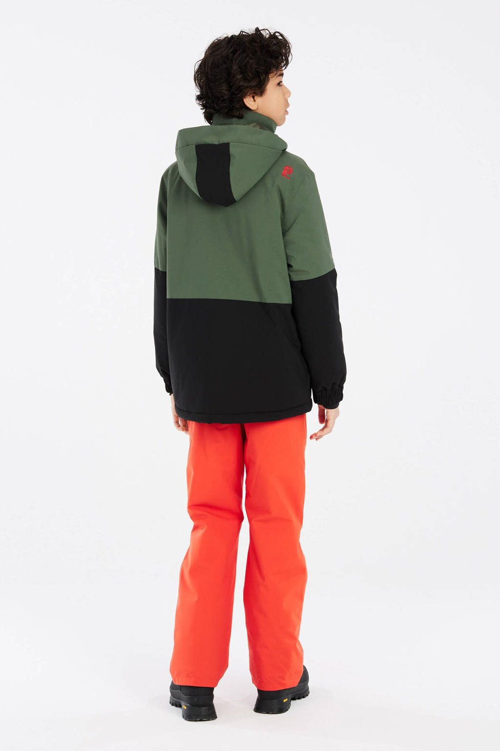 Protest ski-jack Saver Jr olijfgroen/zwart